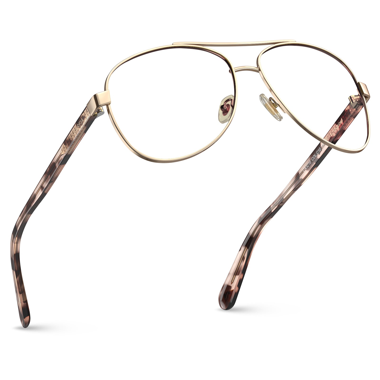 carfia-gold-aviator-prescription-eyeglasses-tortoise-shell-temples-metal-frame-optical-glasses-fly