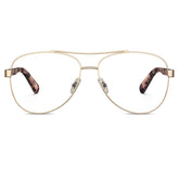 carfia-gold-aviator-prescription-eyeglasses-tortoise-shell-temples-metal-frame-optical-glasses-front