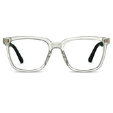 Carfia Kenosha CA5354FL22 Clear Acetate Square Prescription Glasses Eyeglasses for Men, Front View