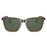 Carfia Kenosha CA5354L02 Brown Striped Acetate Square Polarized Sunglasses for Men, Front View