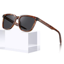 Carfia Kenosha CA5354L26 Tortoise Acetate Square Polarized Sunglasses for Men, Front View