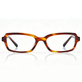 Carfia Leoon CA7033-C2 Tortoise Acetate Rectangle Prescription Glasses Eyeglasses for Unisex, Front View