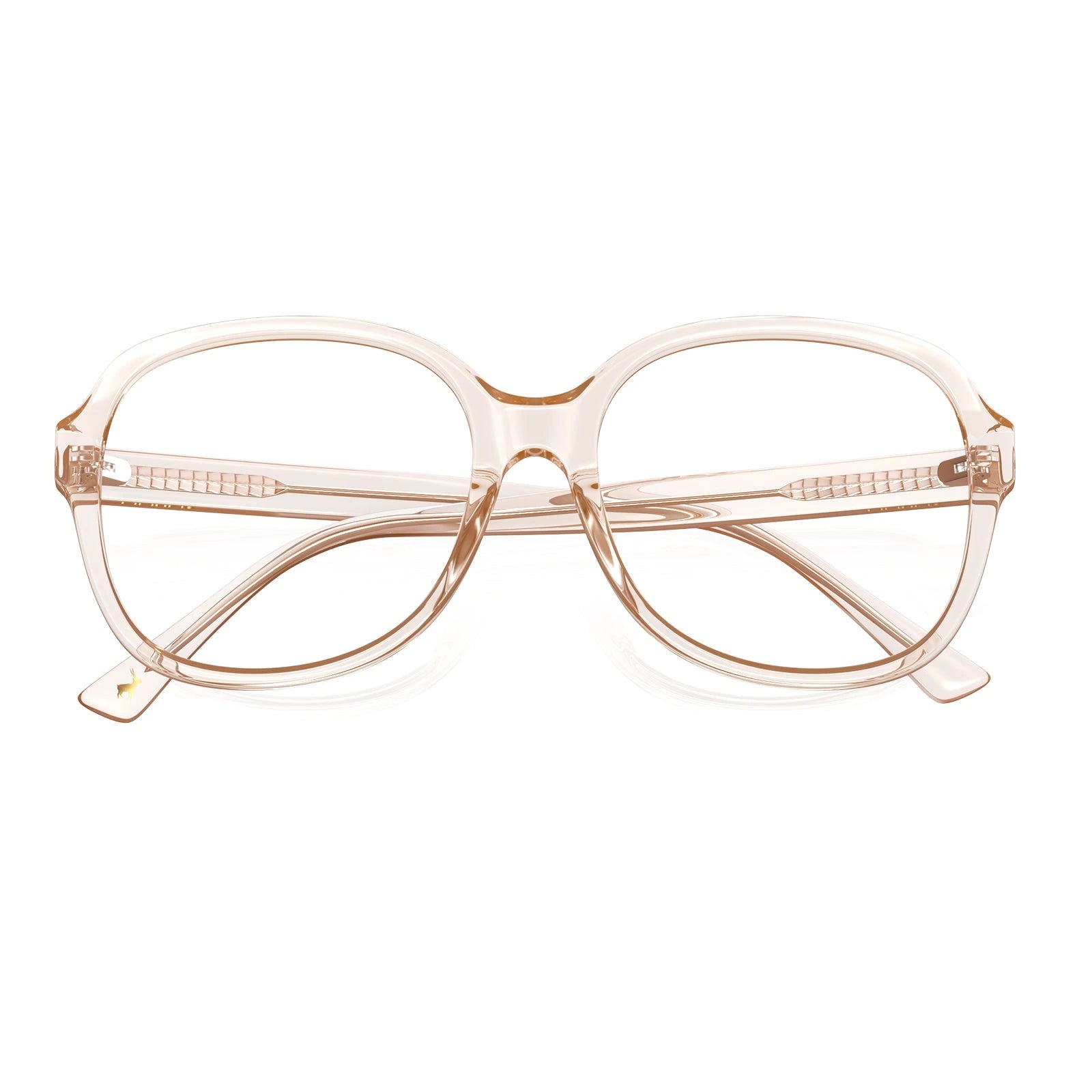 Carfia Matthew CA2024-C09 Pink Acetate Square Prescription Glasses Eyeglasses for Women, Detail View