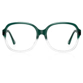 Carfia Matthew CA2024-C13 Green Acetate Square Prescription Glasses Eyeglasses for Women, Front View