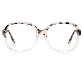 Carfia Matthew CA2024-C14 Tortoise Acetate Square Prescription Glasses Eyeglasses for Women, Front View