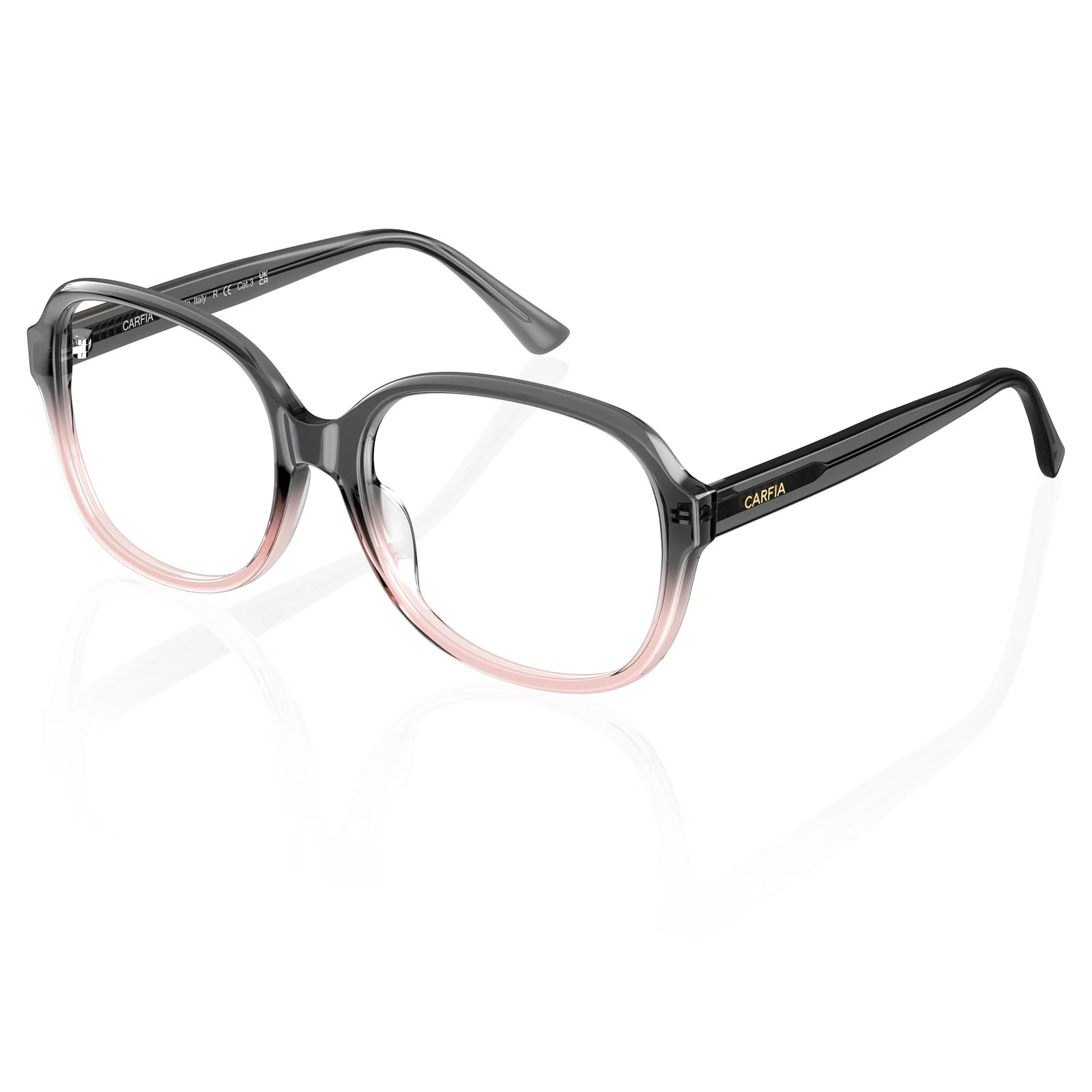 Carfia Matthew CA2024-C15 Multicolor Acetate Square Prescription Glasses Eyeglasses for Women, Angle View