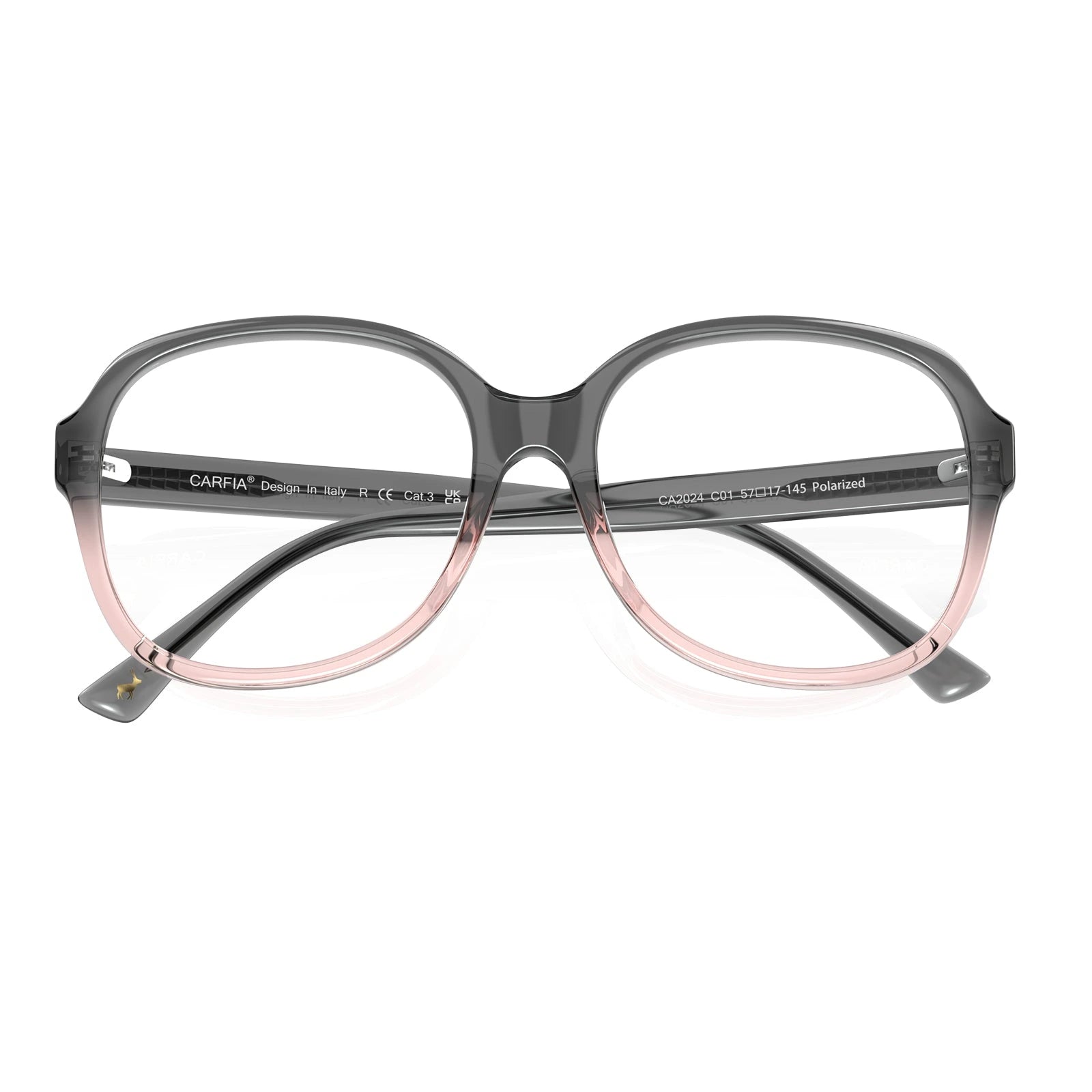 Carfia Matthew CA2024-C15 Multicolor Acetate Square Prescription Glasses Eyeglasses for Women, Detail View