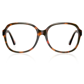 Carfia Matthew CA2024-FC05 Tortoise Acetate Square Prescription Glasses Eyeglasses for Women, Front View