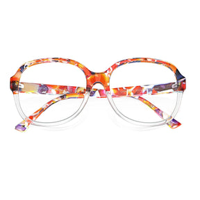 Carfia Matthew CA2024-FC19 Tortoise Acetate Cat-Eye Prescription Glasses Eyeglasses for Women, Detail View
