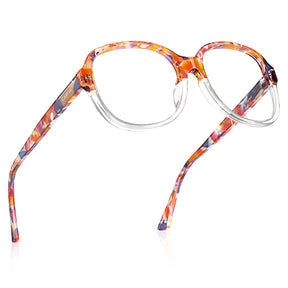 Carfia Matthew CA2024-FC19 Tortoise Acetate Cat-Eye Prescription Glasses Eyeglasses for Women, Lifestyle View