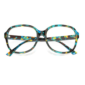Carfia Matthew CA2024-R02 Tortoise Acetate Square Prescription Glasses Eyeglasses for Women, Detail View