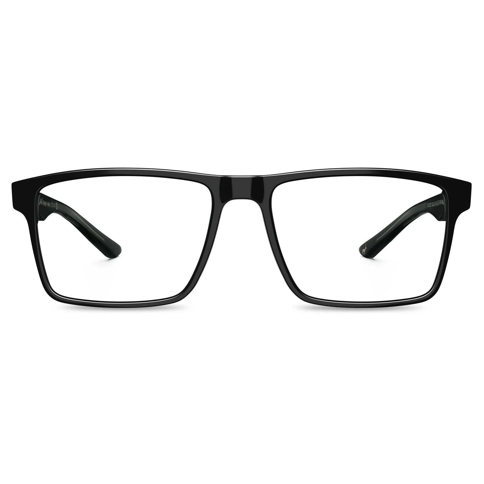Carfia Matthew CA62162-FC01 Black Acetate Rectangular Prescription Glasses Eyeglasses for Women, Front View