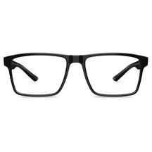 Carfia Matthew CA62162-FC01 Black Acetate Rectangular Prescription Glasses Eyeglasses for Women, Front View