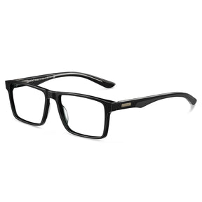 Carfia Matthew CA62162-FC01 Black Acetate Rectangular Prescription Glasses Eyeglasses for Women, Three-Quarter View