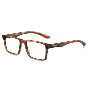 Carfia Matthew CA62162-FC02 Brown Acetate Rectangular Prescription Glasses Eyeglasses for Women, Three-Quarter View