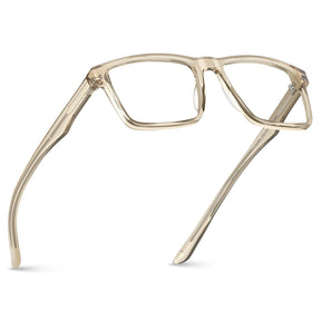 Carfia Matthew CA62162-FC05 Blue Acetate Rectangular Prescription Glasses Eyeglasses for Women, Angle View