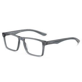 Carfia Matthew CA62162-FC06 Grey Acetate Rectangular Prescription Glasses Eyeglasses for Women, Angle View