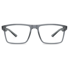 Carfia Matthew CA62162-FC06 Grey Acetate Rectangular Prescription Glasses Eyeglasses for Women, Front View