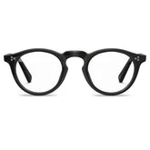 Carfia mesa fc01 unisex black acetate prescription round eyeglasses, front view