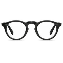 Carfia mesa fc01 unisex black acetate prescription round eyeglasses, front view