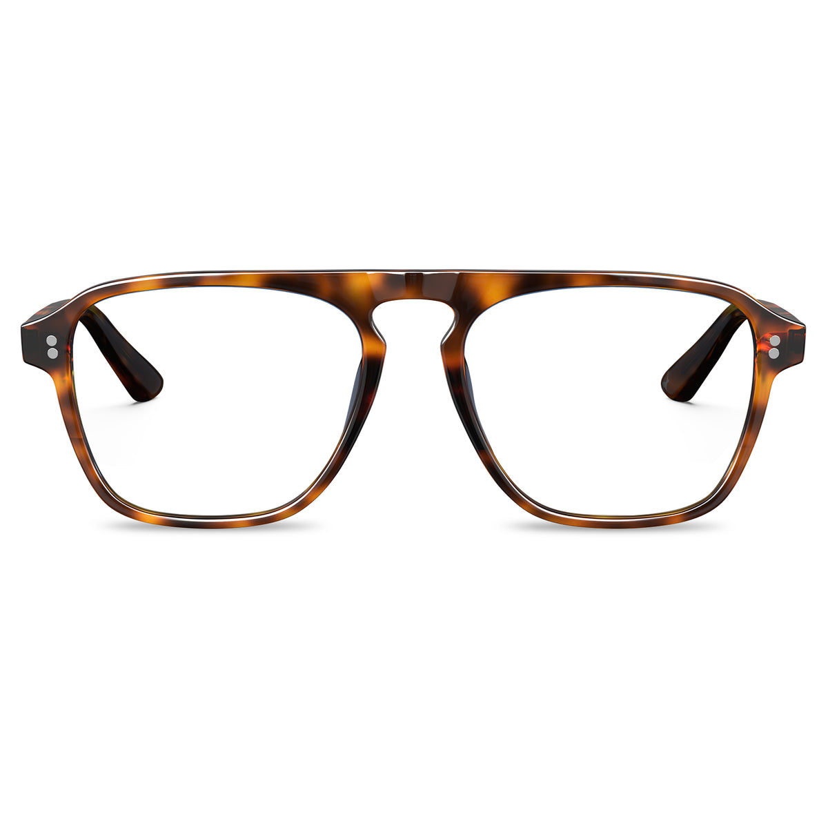 Carfia nevada fc07 unisex tortoise acetate prescription eyeglasses, front view
