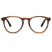 Carfia Orlanda-FL02 Brown Acetate Round Prescription Glasses Eyeglasses for Unisex, Front