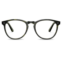 Carfia Orlanda-FL03 Green-Tortoise Acetate Round Prescription Glasses Eyeglasses for Unisex, Front