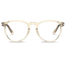 Carfia Orlanda-FL05 Transparent-Gold Acetate Round Prescription Glasses Eyeglasses for Unisex, Front