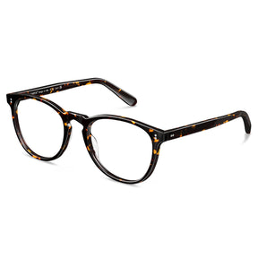 Carfia Orlanda-FL09 Tortoise Acetate Round Prescription Glasses Eyeglasses for Unisex, Side