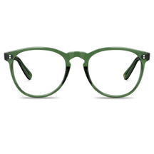 Carfia Orlanda-FL17 Green Acetate Round Prescription Glasses Eyeglasses for Unisex, Front