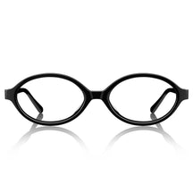 Carfia Ovalen CA7032-C1 Black Acetate Oval Prescription Glasses Eyeglasses for Women, Front View