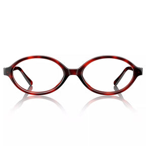 Carfia Ovalen CA7032-C2 Tortoise Acetate Oval Prescription Glasses Eyeglasses for Women, Front View