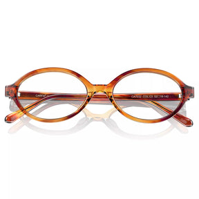 Carfia Ovalen CA7032-C3 Tortoise Acetate Oval Prescription Glasses Eyeglasses for Women, Folded View