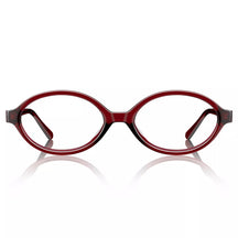 Carfia Ovalen CA7032-C4 Red Acetate Oval Prescription Glasses Eyeglasses for Women, Front View