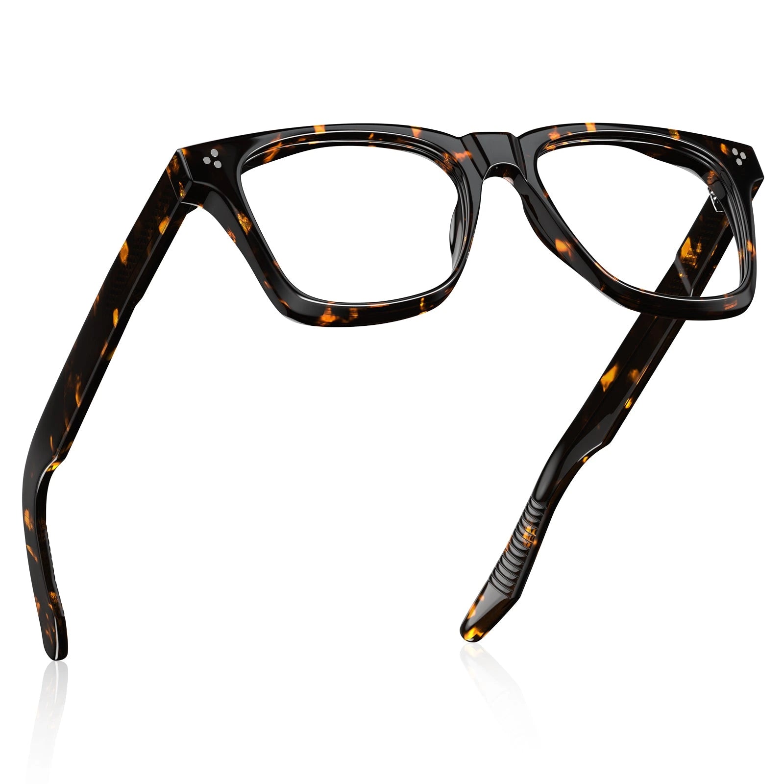 Carfia Peoria CA31109-FC13 Tortoise Acetate Rectangle Prescription Glasses Eyeglasses for Unisex, Angle View