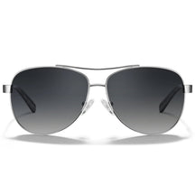 Carfia Poptart CA3216C07 Silver Metal Aviator Polarized Sunglasses for Women, Front View