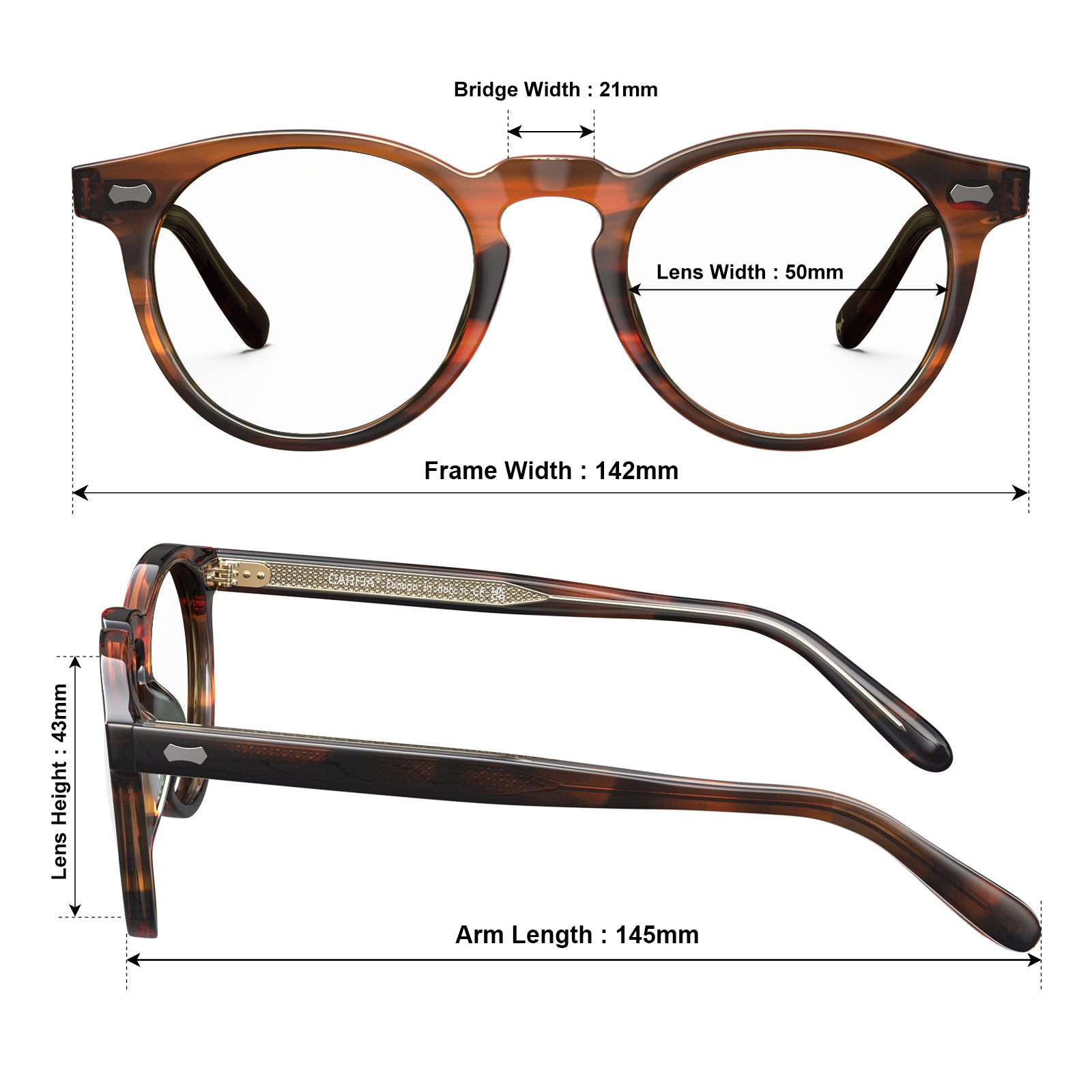 carfia-prescrition-eyewear-round-lightweight-brown-acetate-eyeglasses-size