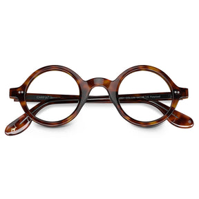 Carfia Retroz CA2501-FC04 Tortoise Acetate Round Prescription Glasses Eyeglasses for Unisex, Detail View