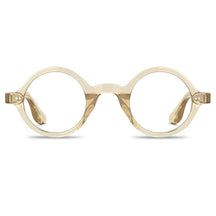 Carfia Retroz CA2501FC05 Gold Acetate Round Prescription Glasses Eyeglasses for Unisex, Front View
