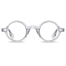 Carfia Retroz CA2501-FC06 Clear Acetate Round Prescription Glasses Eyeglasses for Unisex, Front View