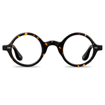 Carfia Retroz CA2501-FC14 Tortoise Acetate Round Prescription Glasses Eyeglasses for Unisex, Front View
