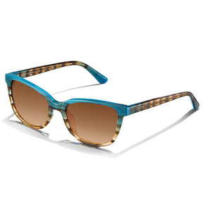 Carfia Safari CA5287-C08 Multicolor Acetate Cat Eye Polarized Sunglasses for Women, Three-Quarter View