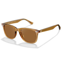 Carfia Sedona CA5356-C25 Brown Acetate Square Polarized Sunglasses for Men, Three-Quarter View