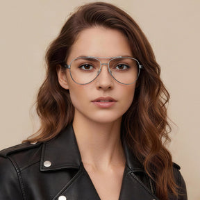 carfia-silver-aviator-prescription-eyeglasses-black-shell-temples-metal-frame-optical-glasses-model-1