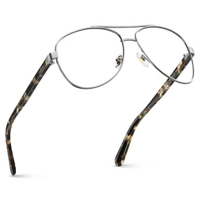 carfia-silver-aviator-prescription-eyeglasses-black-tortoise-shell-temples-metal-frame-optical-glasses-fly 