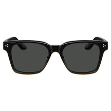Carfia Simba CA31109-C01 Black Acetate Square Polarized Sunglasses for Men, Front View