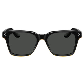 Carfia Simba CA31109-C01 Black Acetate Square Polarized Sunglasses for Men, Front View