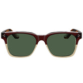 Carfia Simba CA31109-C02 Wine Red Champagne Acetate Square Polarized Sunglasses for Men, Front View