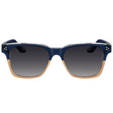 Carfia Simba CA31109-C04 Navy Champagne Acetate Square Polarized Sunglasses for Men, Front View