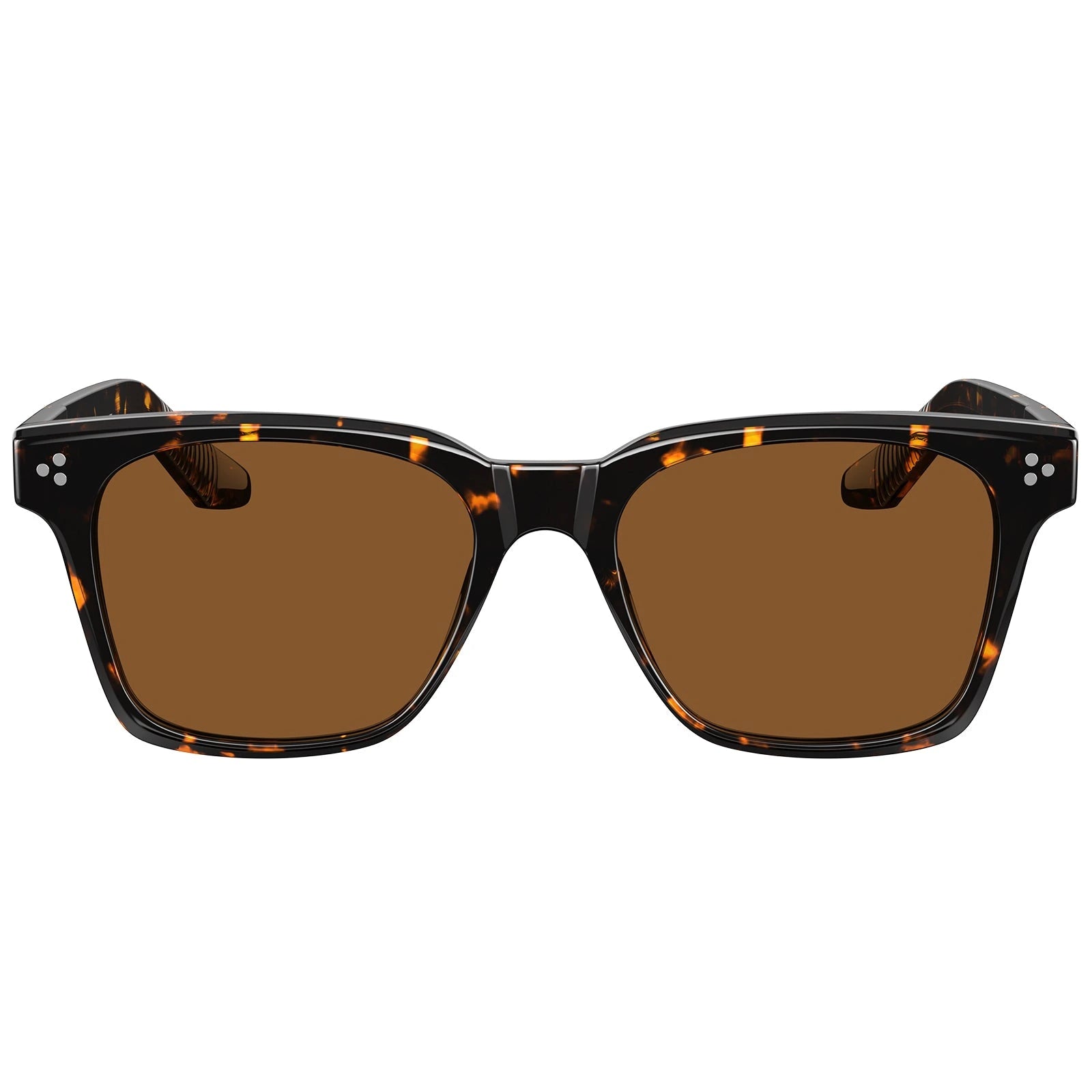 Carfia Simba CA31109-C13 Tortoise Acetate Square Polarized Sunglasses for Men, Front View